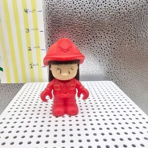 3" Inch Plastic Woman Firefighter